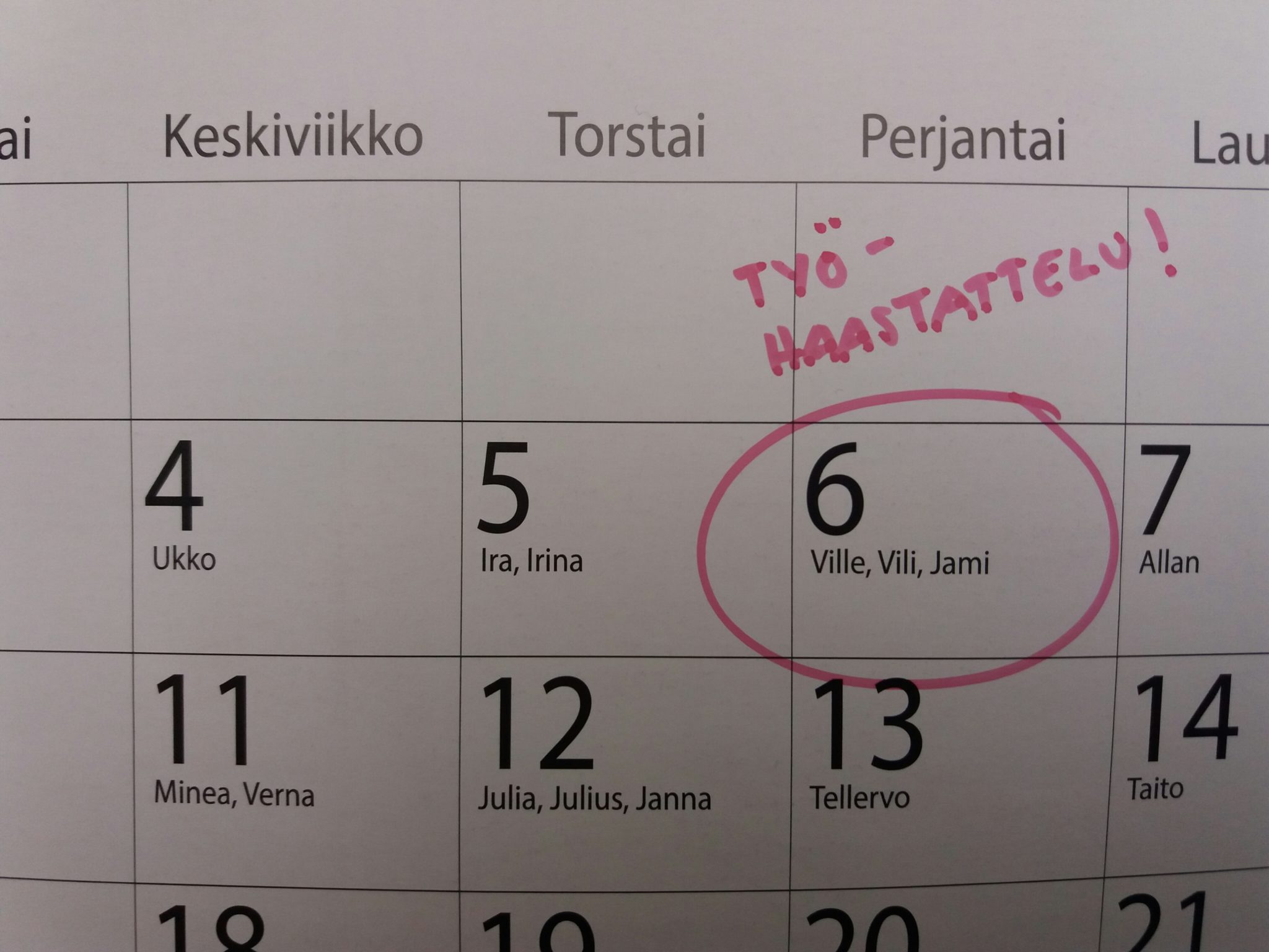 työhaastattelu