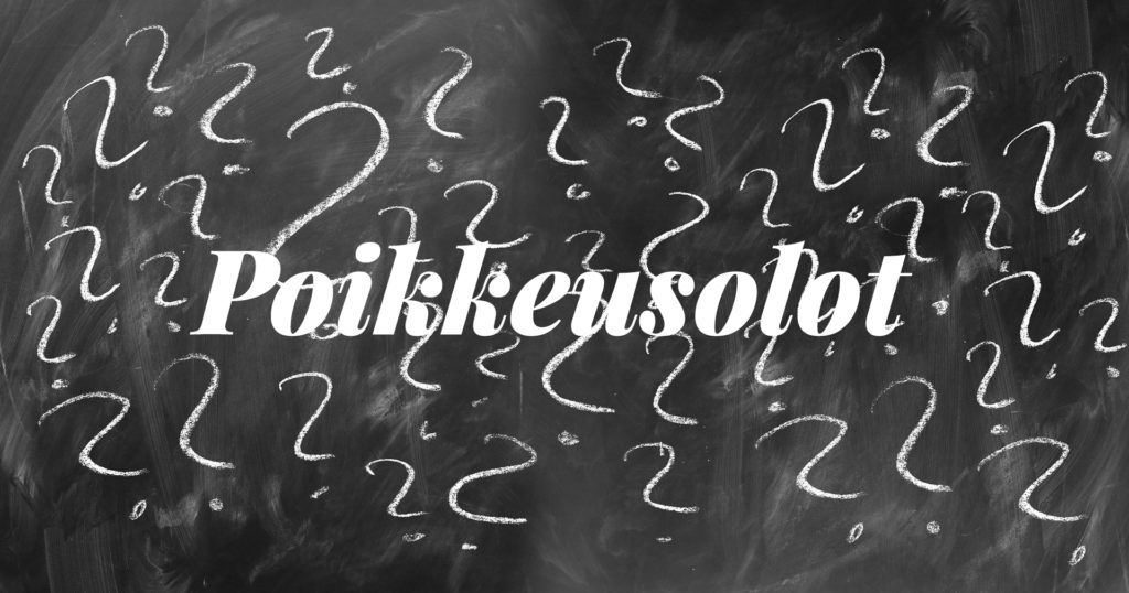 Poikkeusolot kysymykset ja vastaukset