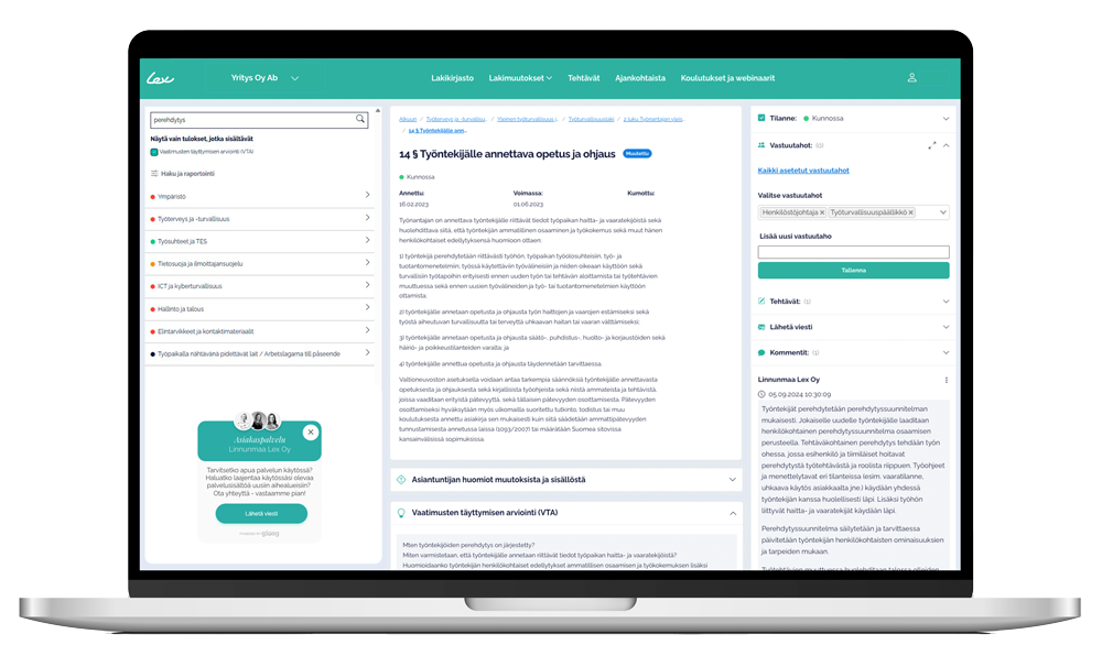 legal compliance palvelu