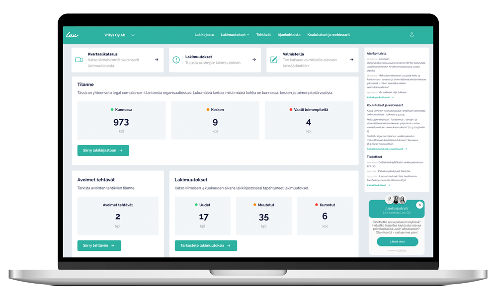 linnunmaa lex legal-compliance palvelu